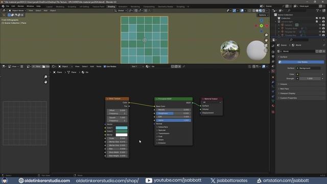 Making a procedural tile material | Blender 4.0 [UPDATED] | #textures #materials #3dmodeling смотреть онлайн