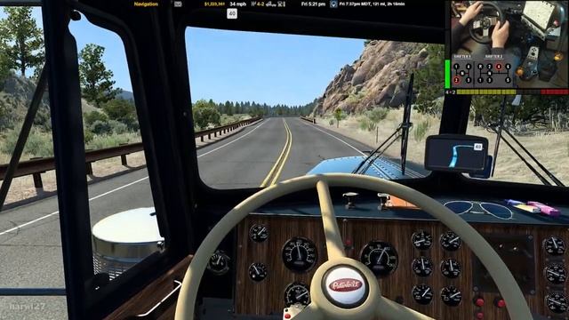 ATS | 058 | Old Pete with Volvo Wheels to Rock Springs | 2-Stroke Power | Peterbilt 351 смотреть онлайн