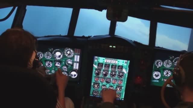 Полет на тренажере Ил-38