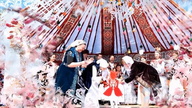 С праздником Наурыз! Красивое поздравление на Наурыз. Видео открытка смотреть онлайн