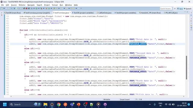 Avaya OD - Play Dynamic prompt using Java. Example Dynamic Date ArrayList смотреть онлайн