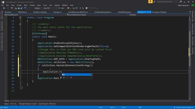 Part 5 - How To Create A Human Resource System in C# and MSSQL From Scratch смотреть онлайн