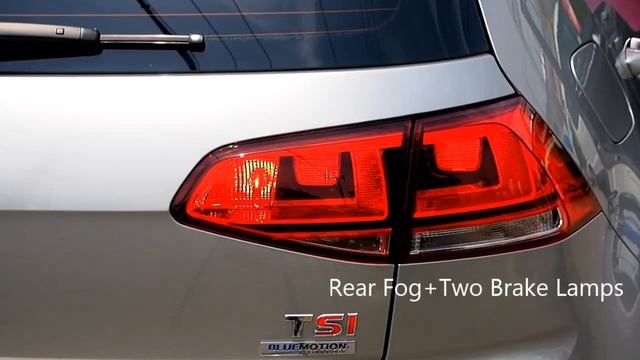 Volkswagen Golf VII 1.4 TSI　Four Brake Lights　BY　VCDS смотреть онлайн
