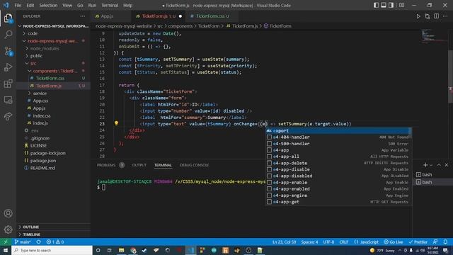 Creating The Ticket Form In React смотреть онлайн