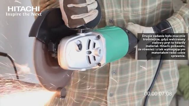 Test szlifierki kątowej Hitachi G 23SU смотреть онлайн