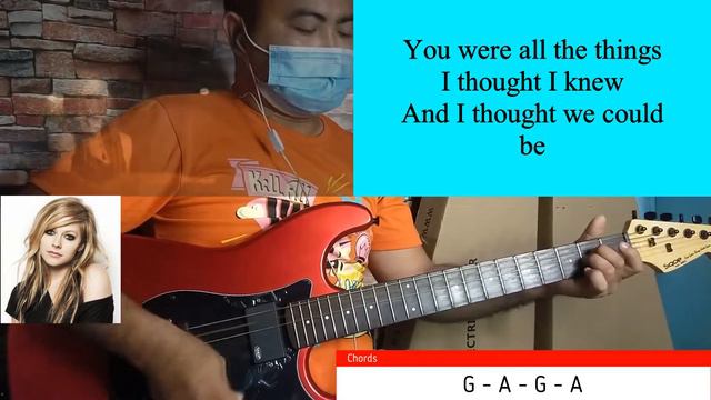 Avril Lavigne - My Happy Ending (Guitar Cover With Chords & Lyrics) смотреть онлайн