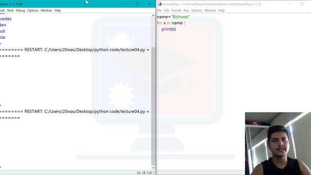 Lecture 4: Python for loop and data types | Python Tutorials in Nepali смотреть онлайн