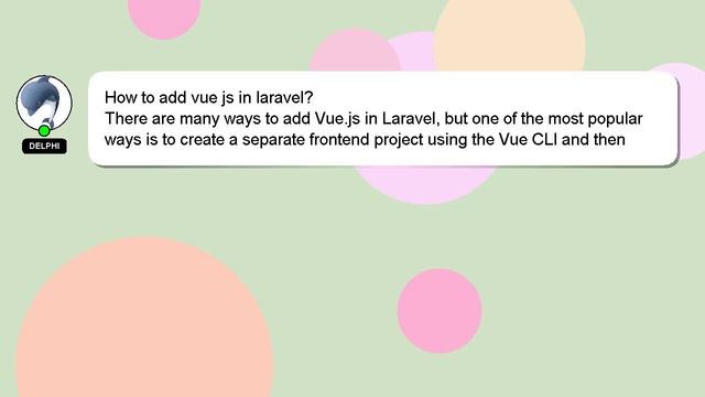 How to add vue js in laravel? смотреть онлайн