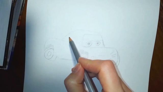 Как нарисовать машинку из мультика Тачки смотреть онлайн