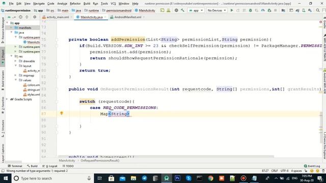 How to Request a Run Time Permission - Android Studio Tutorial смотреть онлайн