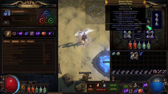 Essence Drain Bane Occultist SSF 3.12 Leveling and early Endgame Build - Heist Progression Day 4/5 смотреть онлайн
