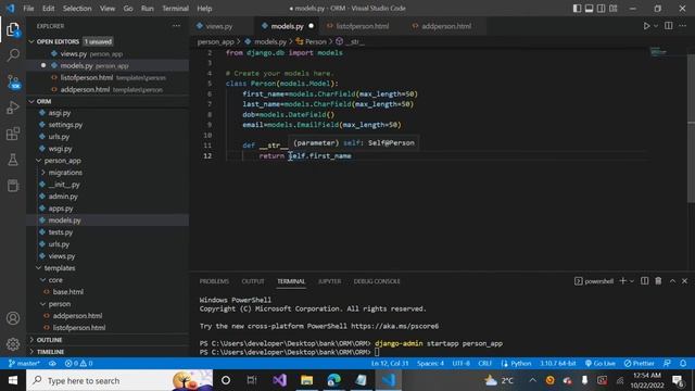 Python django MVT Framework demo with Create and Read Operation смотреть онлайн