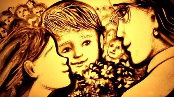 Класcный ролик к 1 сентября |песочная анимация Ксении Симоновой |"Back to School"by Ksenia Simonov