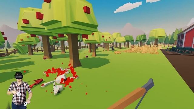 VR ZOMBIE FARM ANIMALS! - Mad Farm VR Gameplay - VR HTC Vive смотреть онлайн