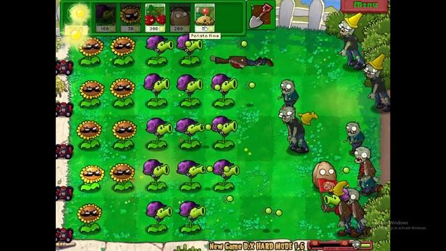 Plants Vs Zombies Keif's New Game D.X Hard Mode Mod Part 1 - Tougher Challenge! смотреть онлайн