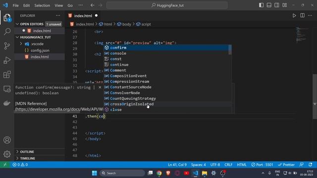Implement Hugging Face Model in your website using Javascript | AI - API tutorial смотреть онлайн