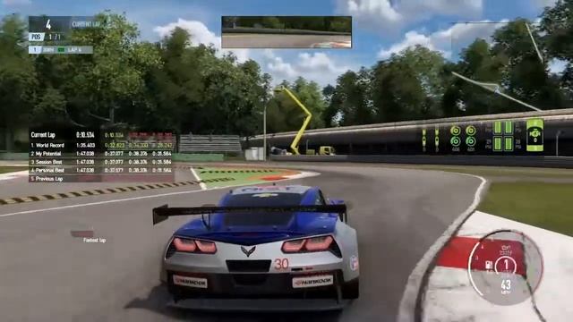 Project CARS 2 Corvette C7.R Monza GP TT 1:46.7 + Set-up смотреть онлайн
