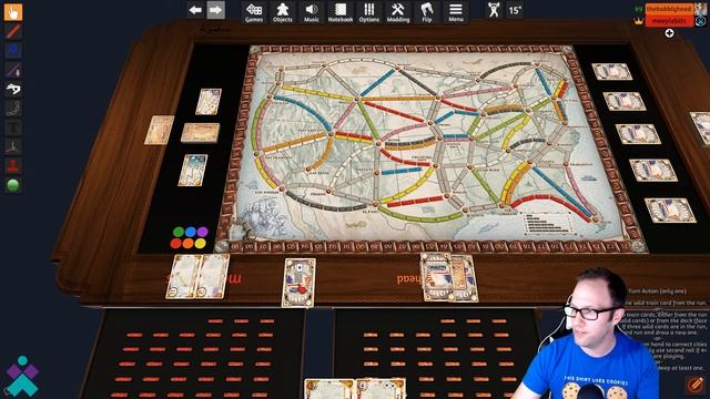 Ticket to Ride | Tabletop Simulator смотреть онлайн