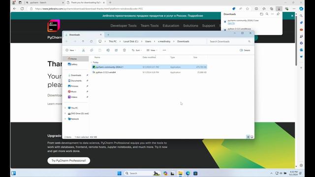 Install Python And PyCharm (09/2024) смотреть онлайн