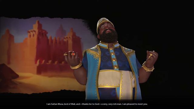 Sid Meier's Civilization VI: Gathering Storm - Mansa Musa First Meeting смотреть онлайн