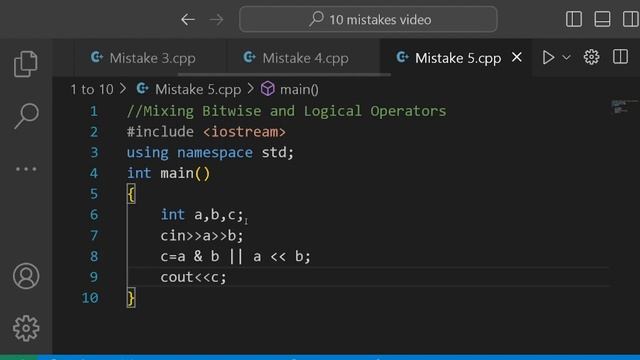 7 C++ Mistakes That You Should Avoid!! смотреть онлайн