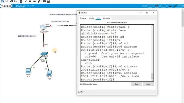 How to configure ipv6 address on router interface смотреть онлайн
