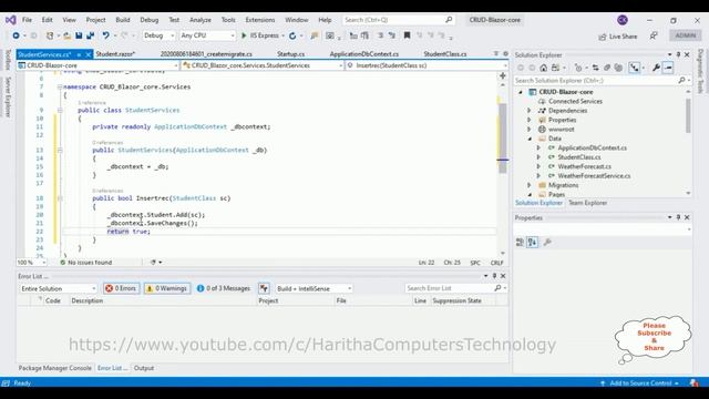 asp net CORE EF Blazor App CRUD VS2019 Part 2 смотреть онлайн