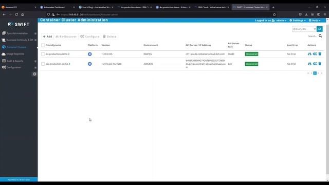 Amazon Elastic Kubernetes Service (EKS) to IBM Kubernetes Service Cloud Migration with RackWare смотреть онлайн