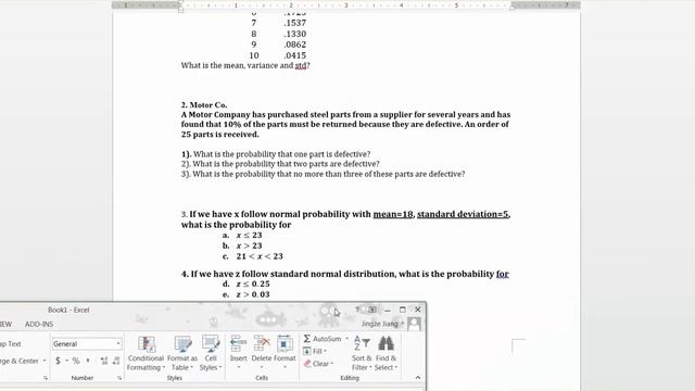 How to use EXCEL calculate the Probability for the standard Normal Distribution смотреть онлайн