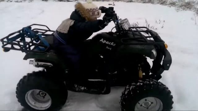 Apache track 200 cc зимой смотреть онлайн