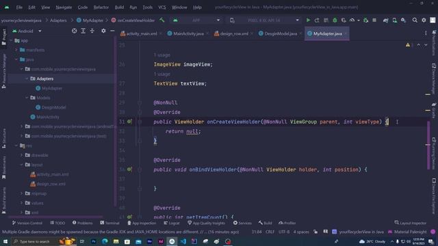 RecyclerView in Android Studio Explained with Example 2023 | Android RecyclerView Tutorial Java 202 смотреть онлайн