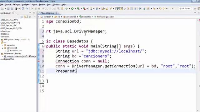 Conexión MySQL a Java usando eclipse смотреть онлайн