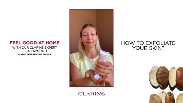 How to exfoliate your skin with Elsa | Clarins смотреть онлайн