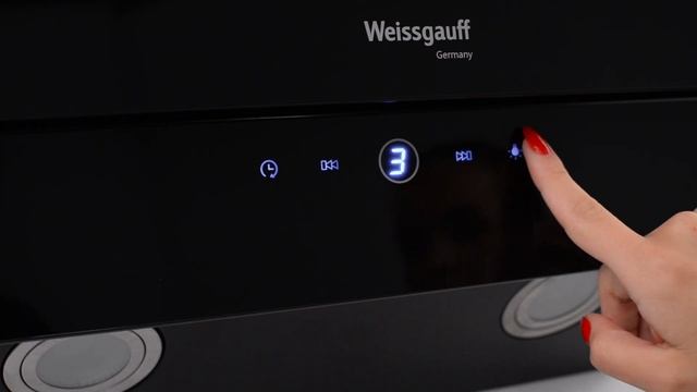 Сенсорное управление наклонной вытяжкой Weissgauff TALLY 60 TC BL смотреть онлайн