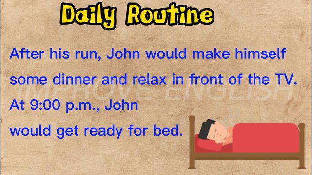 #4 Listen English through stories - Short Story- Daily Routine - Basic English - @improveenglish061 смотреть онлайн