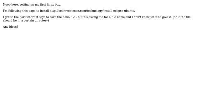 Installing eclipse, stuck смотреть онлайн