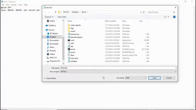 Minecraft Server .Bat file is not launching (windows 10) смотреть онлайн