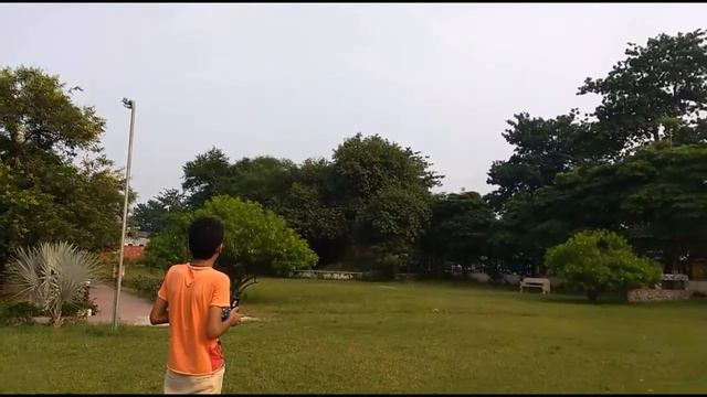 Flight test of my drone MJX X601H. смотреть онлайн