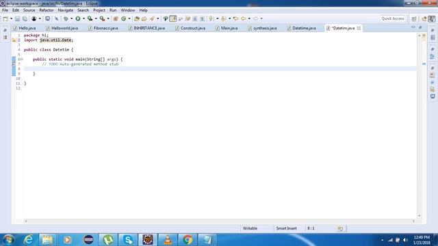 JAVA DAY TIME DATE PRINTING смотреть онлайн