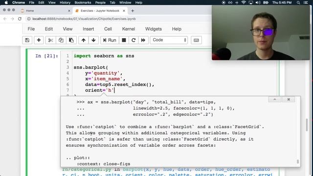 Python pandas—Visualization Exercises—Chipotle смотреть онлайн