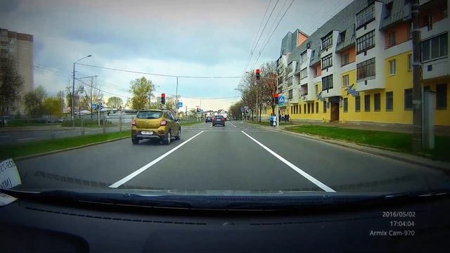 Проезд на красный сигнал светофора! 2 раза подряд! смотреть онлайн