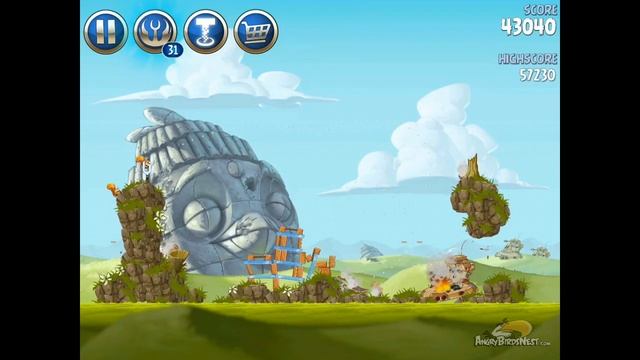 Angry Birds Star Wars 2 Level B3-10 Battle of Naboo 3 Star Walkthrough смотреть онлайн