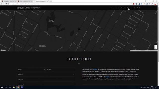 Сайт фотографа на премиум теме Wordpress Enfold смотреть онлайн