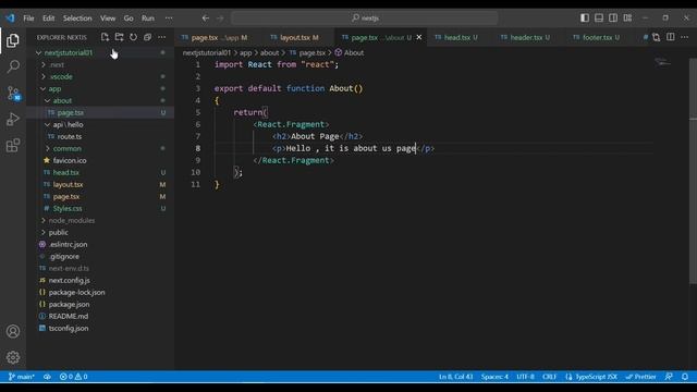 Next.js Create Pages, Layout, Header, Footer, Common in Pages | Next.js 13 Tutorial. смотреть онлайн