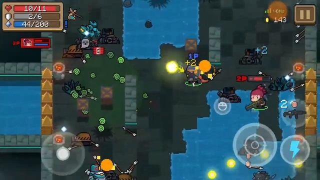 Пробное "прохождение" игры Soul Knight командой (Много мата мало дела!) смотреть онлайн