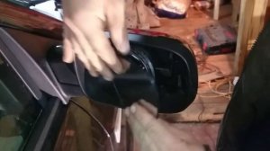 Снятие зеркального элемента. Renault Scenic II