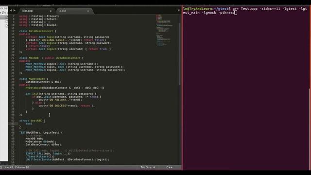Google c++ test Mocking Framework Part- 5 Using Google Mocks c++ gmock and c++ gtest tips and trick смотреть онлайн