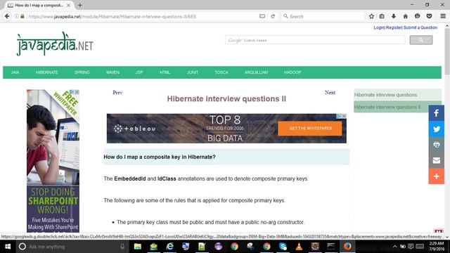 How do I map a composite key in Hibernate?
| javapedia.net смотреть онлайн