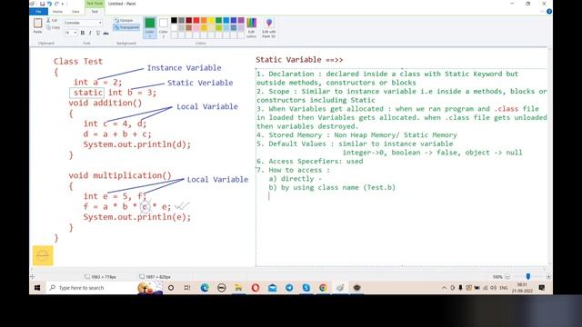 variables in java | Local, Static and Instance variables in Java | static variable in java - Part 3 смотреть онлайн