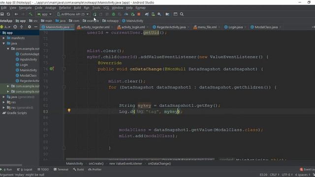 Note App Firebase Realtime Database Note Delete From Database Part Five смотреть онлайн